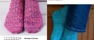 Ажурные носки спицами - мастер класс с описанием узоров
