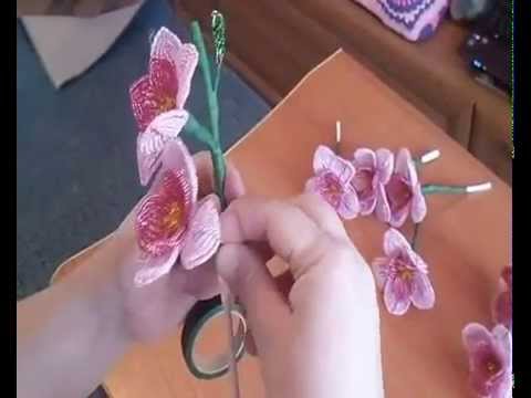 Мастер-класс по плетению орхидеи из бисера для начинающих: