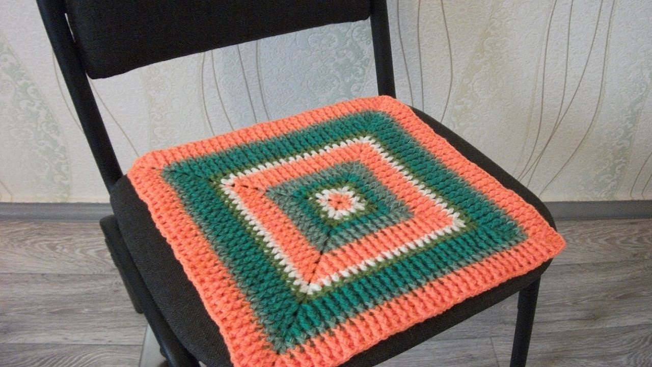 Необходимые материалы для вязания коврика на стул крючком