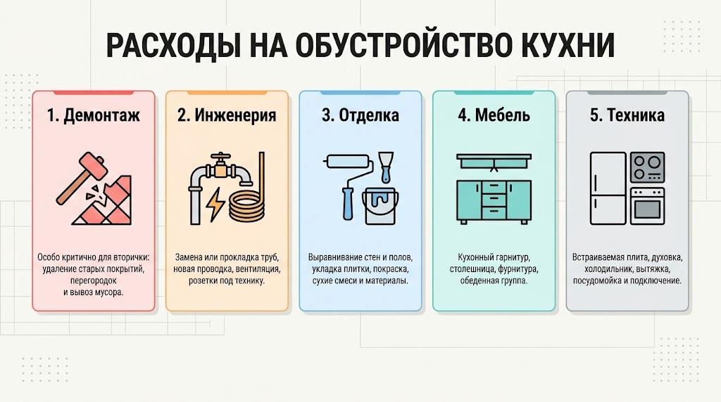 Кухня в новостройке или вторичном жилье: какую квартиру выбрать для комфортного быта